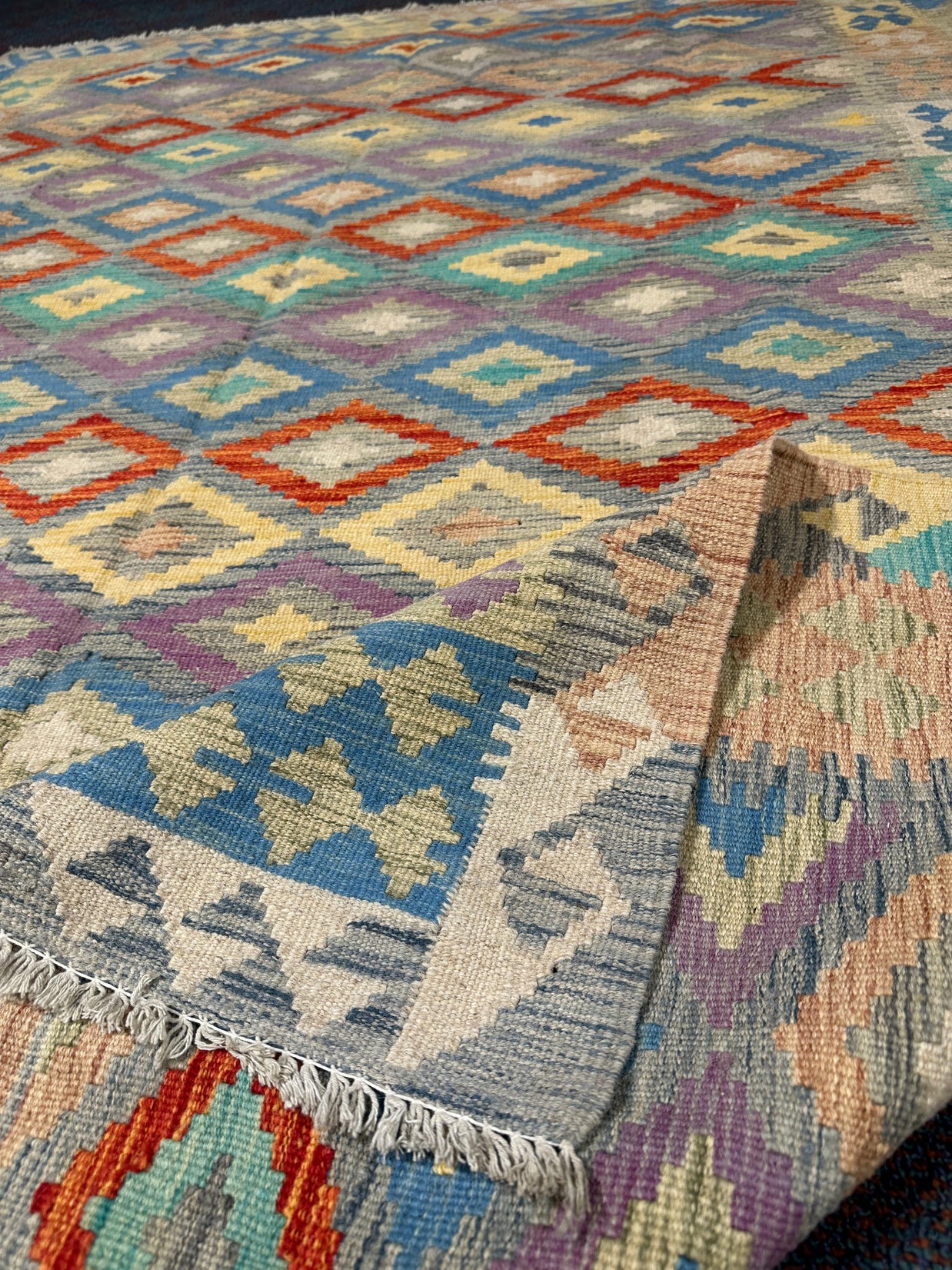 Chobi Kilim Rug - 239 cm x 173 cm