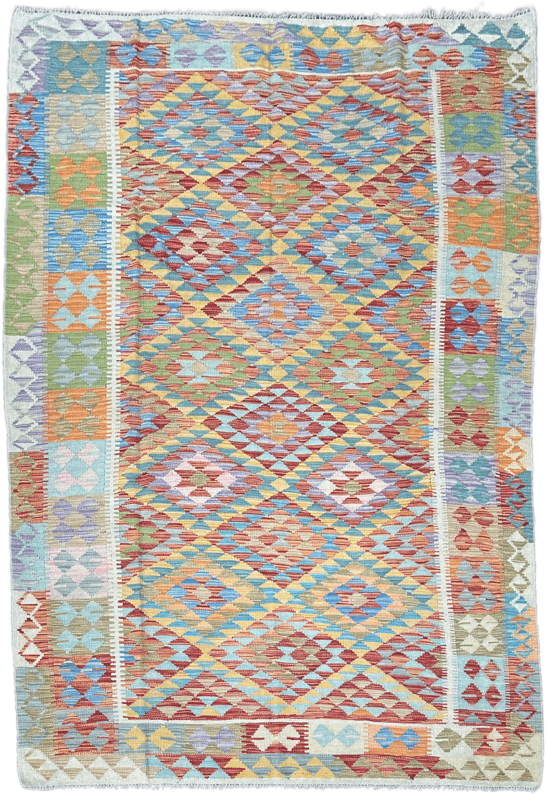 Chobi Kilim Rug - 250 cm x 172 cm