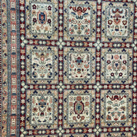 Chobi Modern Design Natural Dye Hand Knotted Rug From Afghanistan