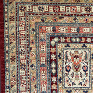 Chobi Modern Design Natural Dye Hand Knotted Rug From Afghanistan