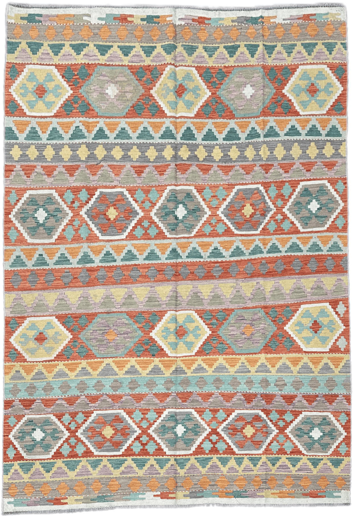 Chobi Kilim Rug - 254 cm x 174 cm