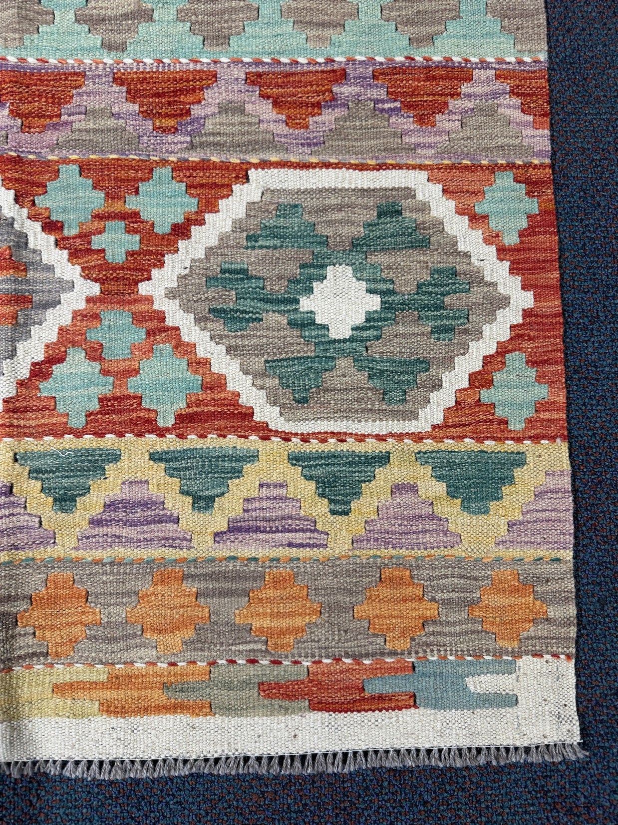 Chobi Kilim Rug - 254 cm x 174 cm