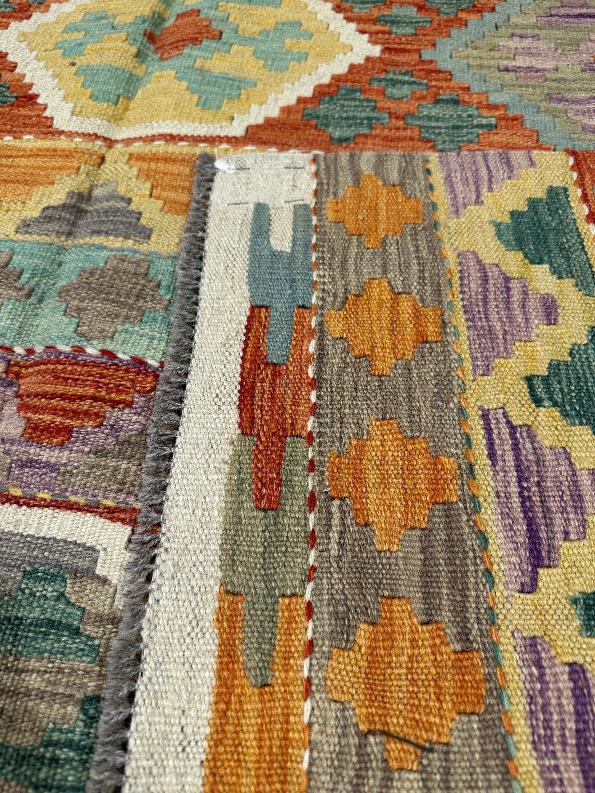 Chobi Kilim Rug - 254 cm x 174 cm