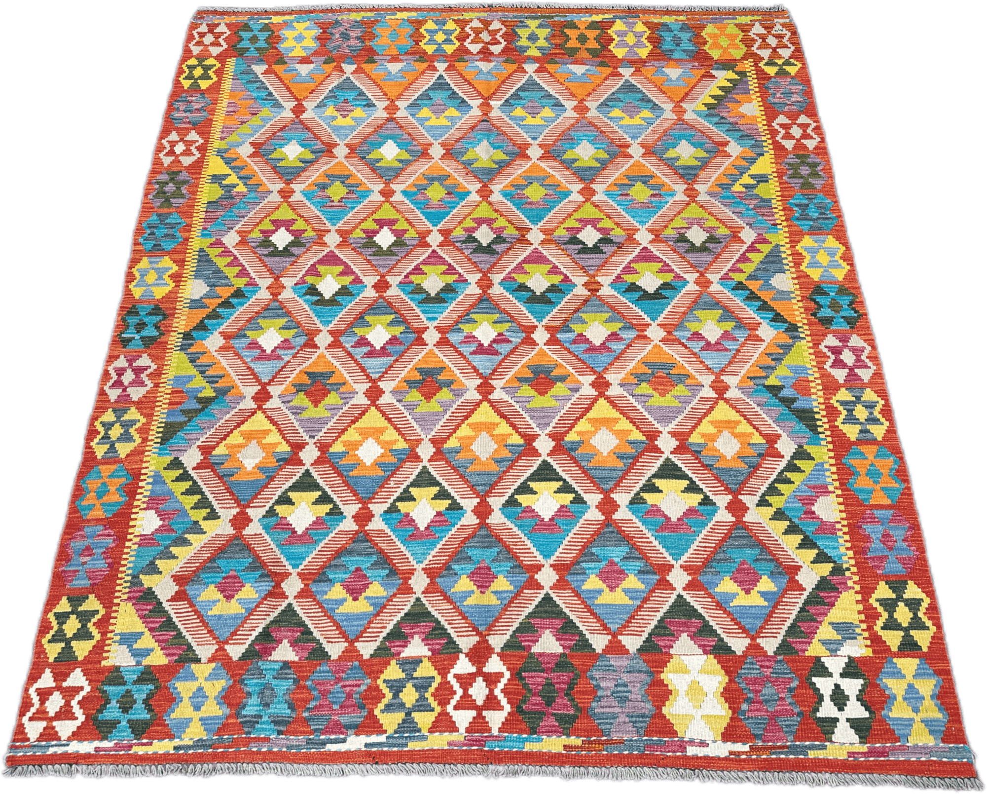 Chobi Kilim Rug - 243 cm x 186 cm