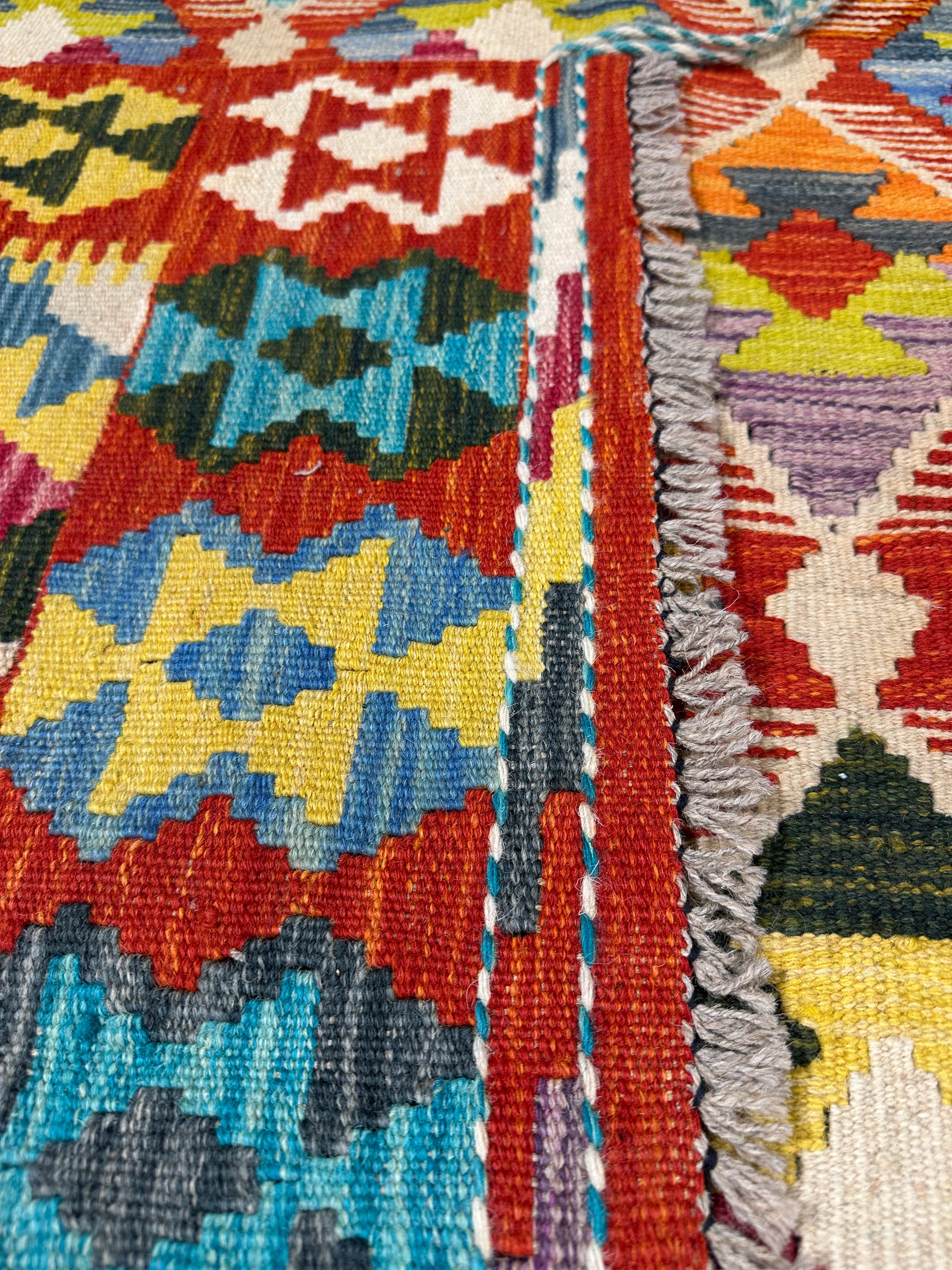 Chobi Kilim Rug - 243 cm x 186 cm