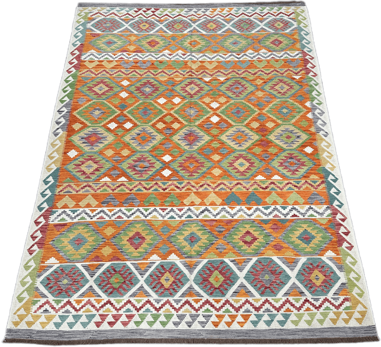 Chobi Kilim Rug - 308 cm x 205 cm