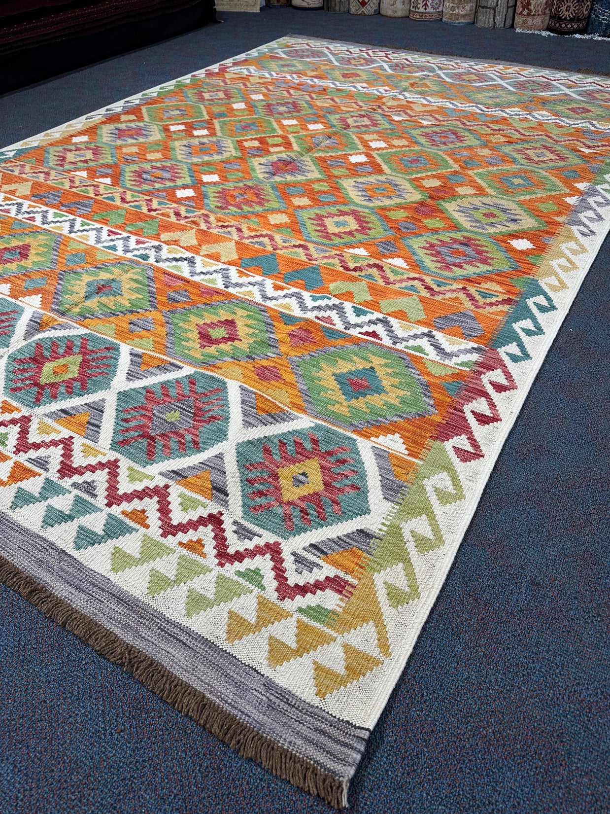 Chobi Kilim Rug - 308 cm x 205 cm