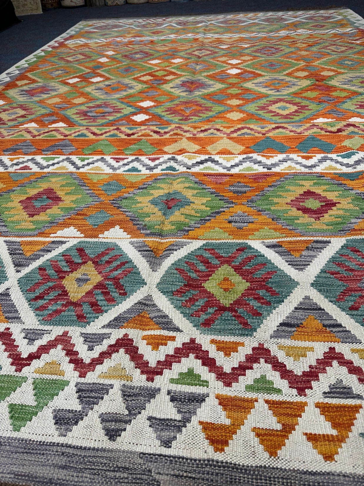 Chobi Kilim Rug - 308 cm x 205 cm