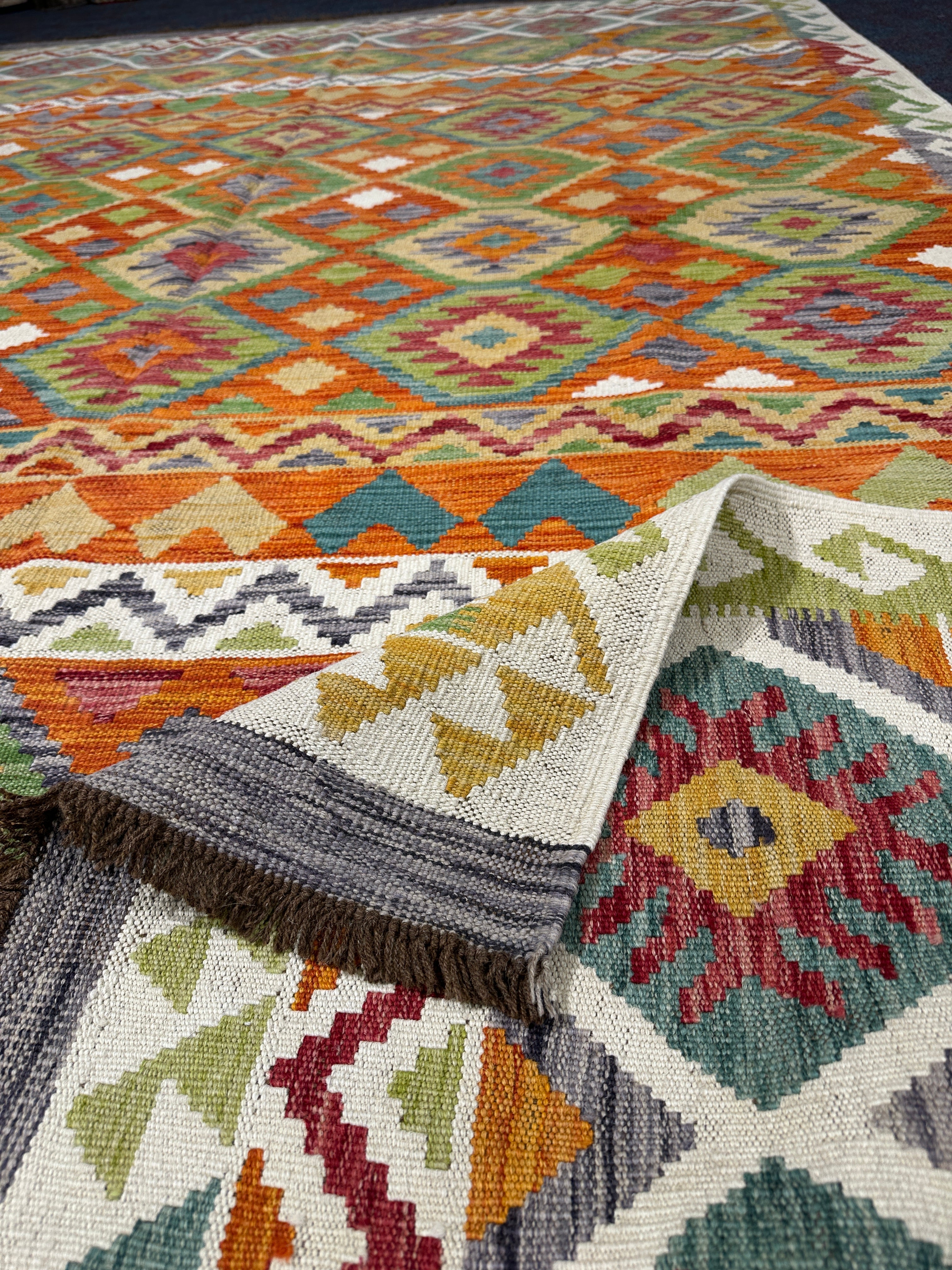 Chobi Kilim Rug - 308 cm x 205 cm