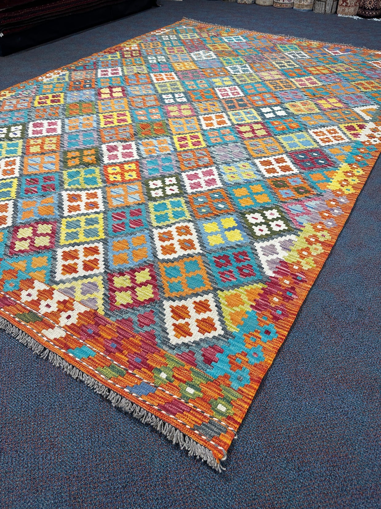 Chobi Kilim Rug - 300 cm x 207 cm