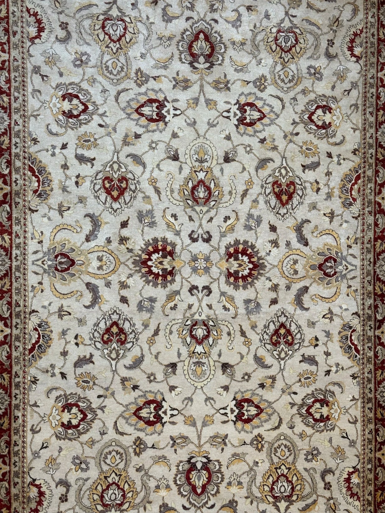 Pak Persian Ziegler Finally Woven Hand Knotted Rug Natural Dyes Extremely fine wool  pile made rug