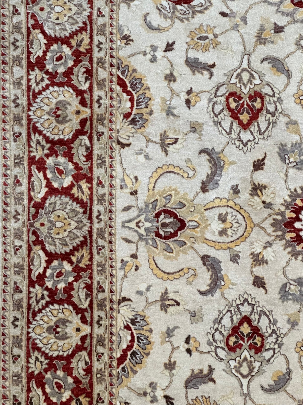 Pak Persian Ziegler Finally Woven Hand Knotted Rug Natural Dyes Extremely fine wool  pile made rug