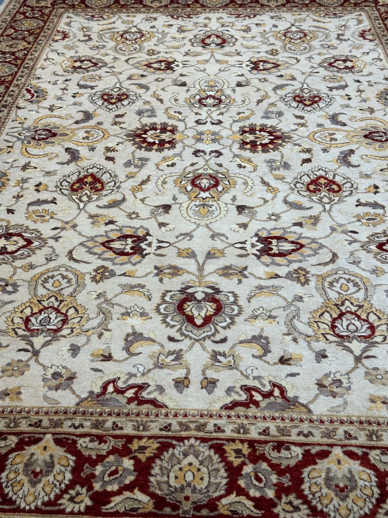 Pak Persian Ziegler Finally Woven Hand Knotted Rug Natural Dyes Extremely fine wool  pile made rug