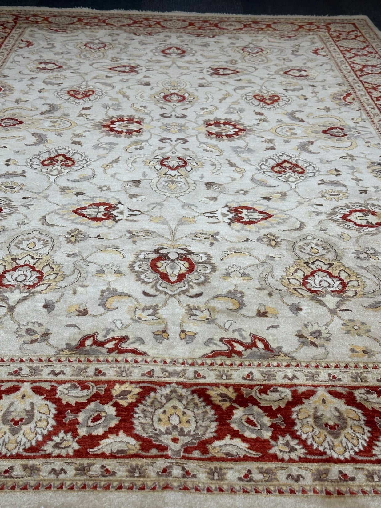 Pak Persian Ziegler Finally Woven Hand Knotted Rug Natural Dyes Extremely fine wool  pile made rug