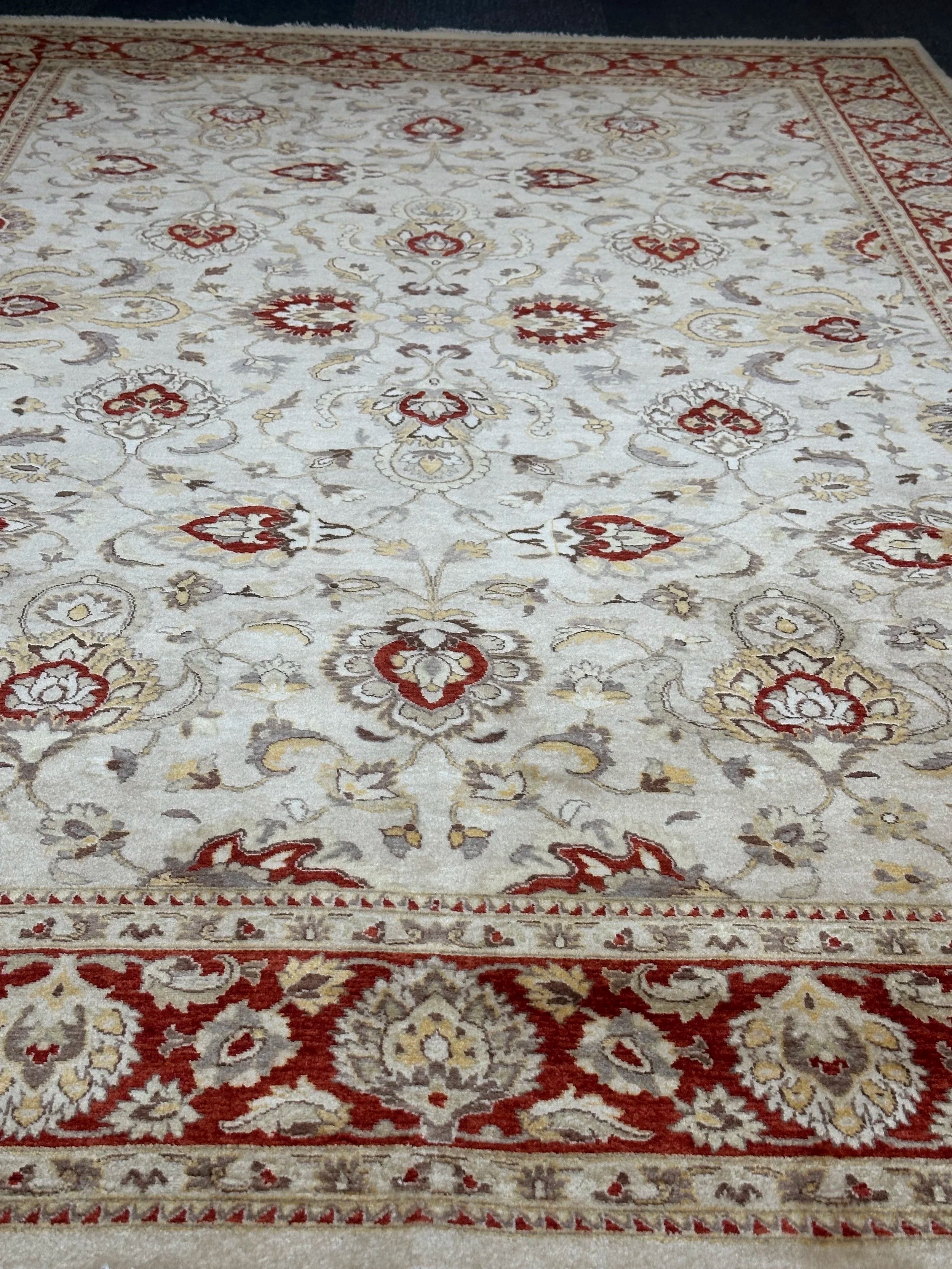 Pak Persian Ziegler Finally Woven Hand Knotted Rug Natural Dyes Extremely fine wool  pile made rug