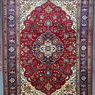 Persian Tabriz Hand Knotted Wool pile rug from Iran