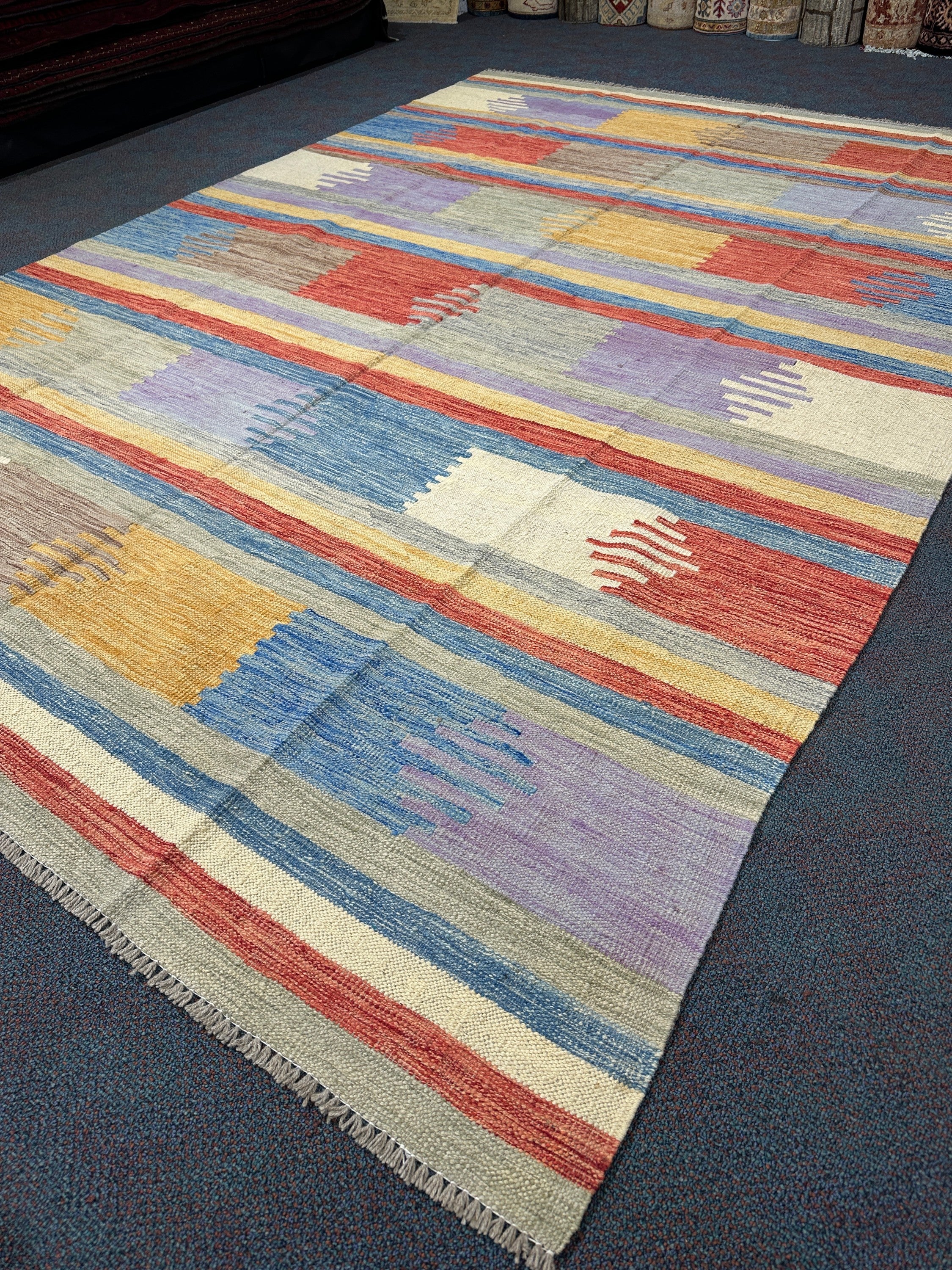 Chobi Kilim Rug - 291 cm x 203 cm