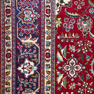 Persian Tabriz Hand Knotted Wool pile rug from Iran