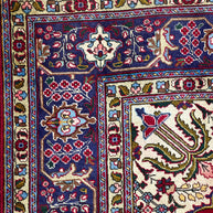Persian Tabriz Hand Knotted Wool pile rug from Iran