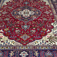 Persian Tabriz Hand Knotted Wool pile rug from Iran