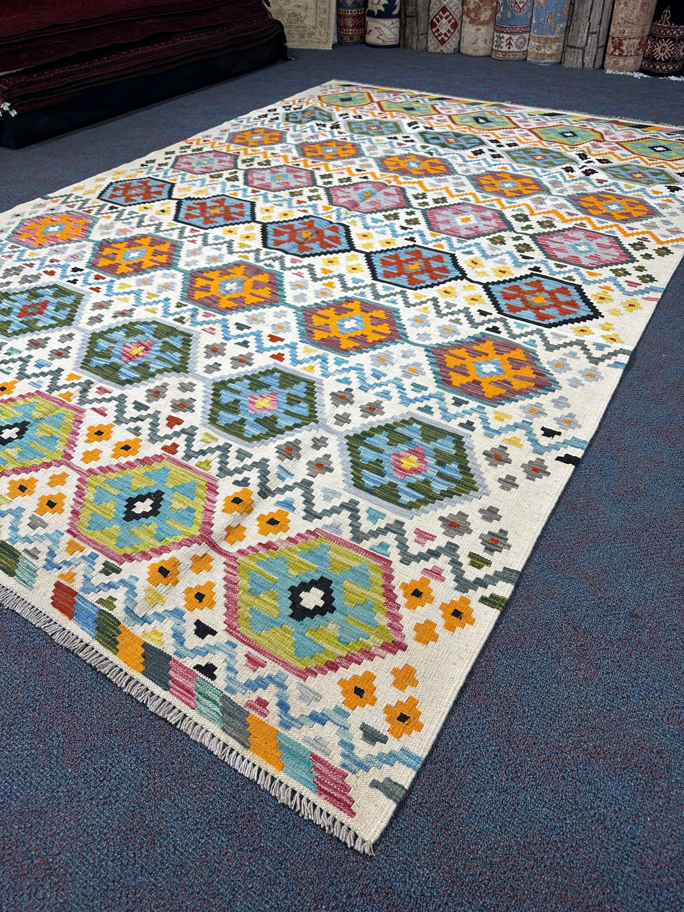 Chobi Kilim Rug - 305 cm x 200 cm