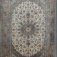 Persian Kashan Natural Dye Handmade Rug From Persia