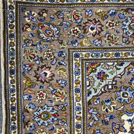 Persian Kashan Natural Dye Handmade Rug From Persia