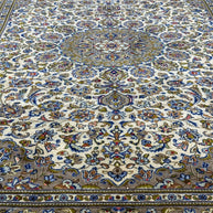 Persian Kashan Natural Dye Handmade Rug From Persia