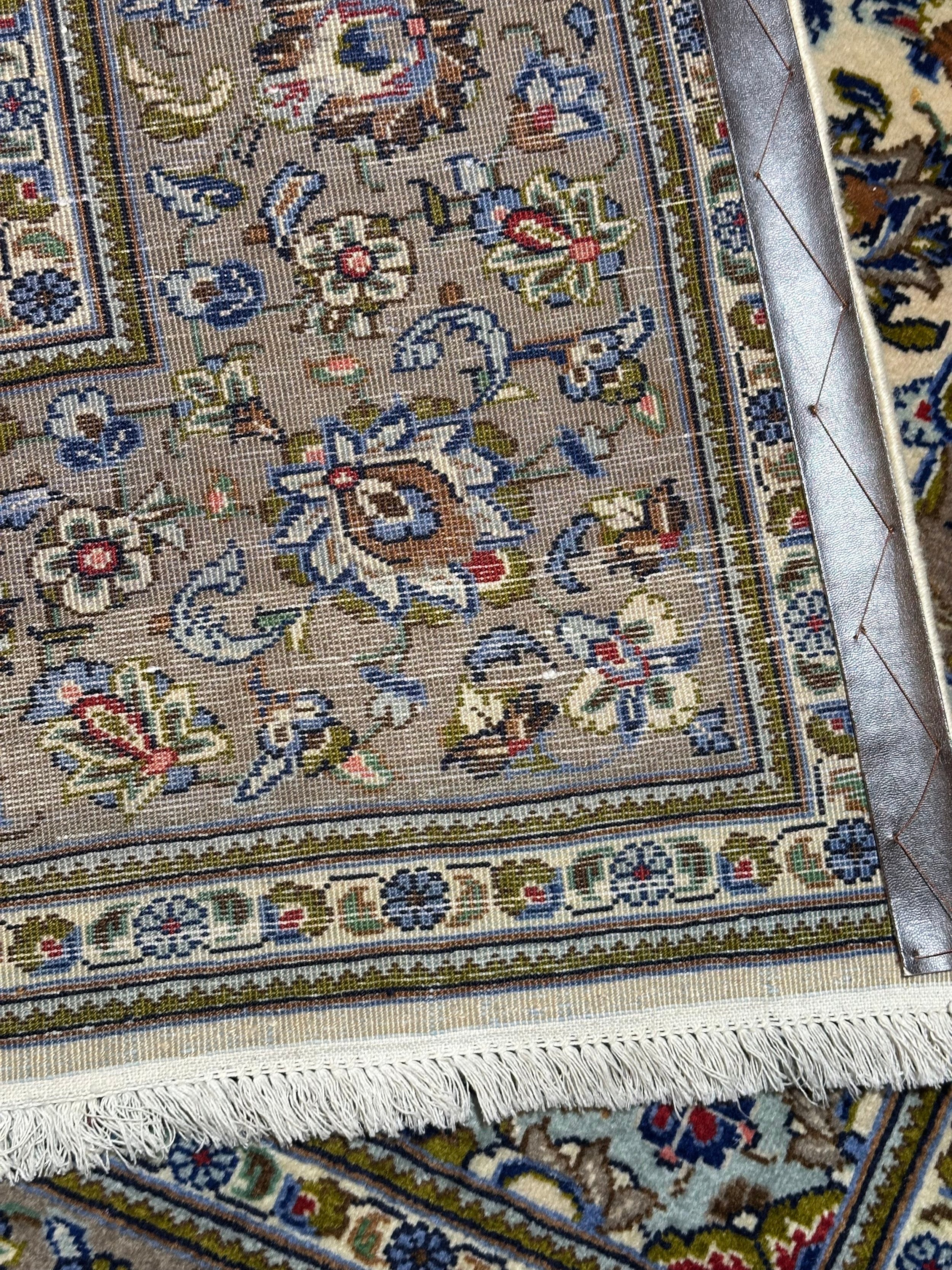 Persian Kashan Natural Dye Handmade Rug From Persia