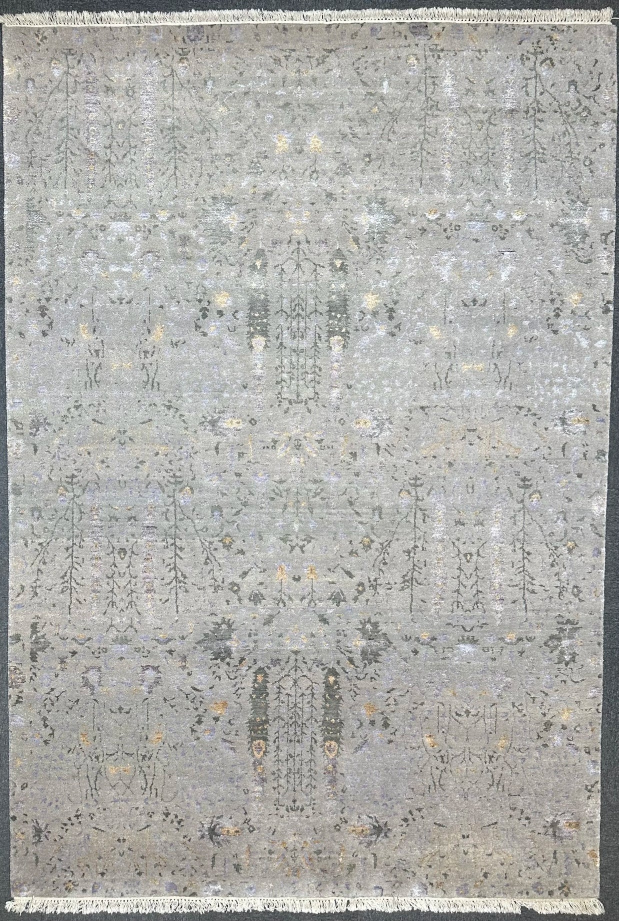 Indo Persian Gabbeh Modern Hand Knotted Rug Made of wool and Raw silk