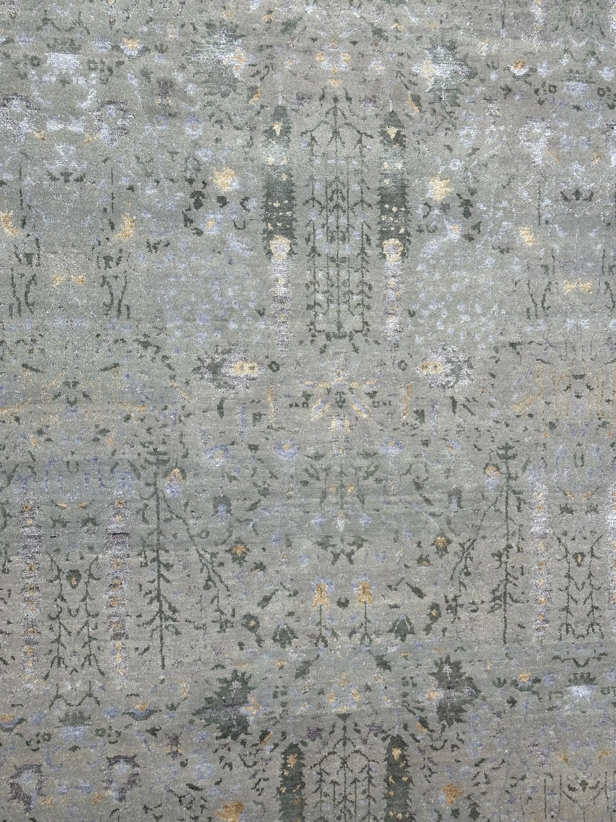 Indo Persian Gabbeh Modern Hand Knotted Rug Made of wool and Raw silk