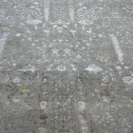 Indo Persian Gabbeh Modern Hand Knotted Rug Made of wool and Raw silk