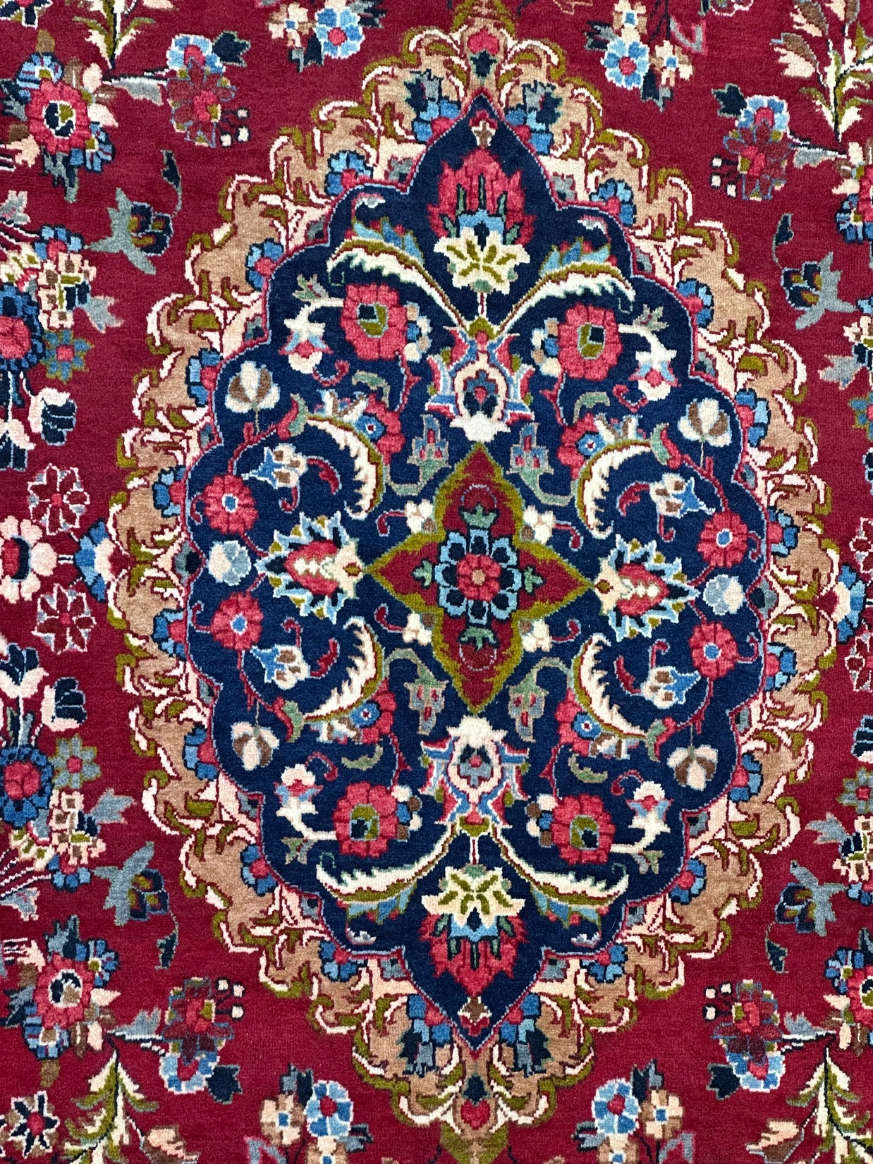 Persian Mashed Pure Wool Pile Hand Knotted from Iran