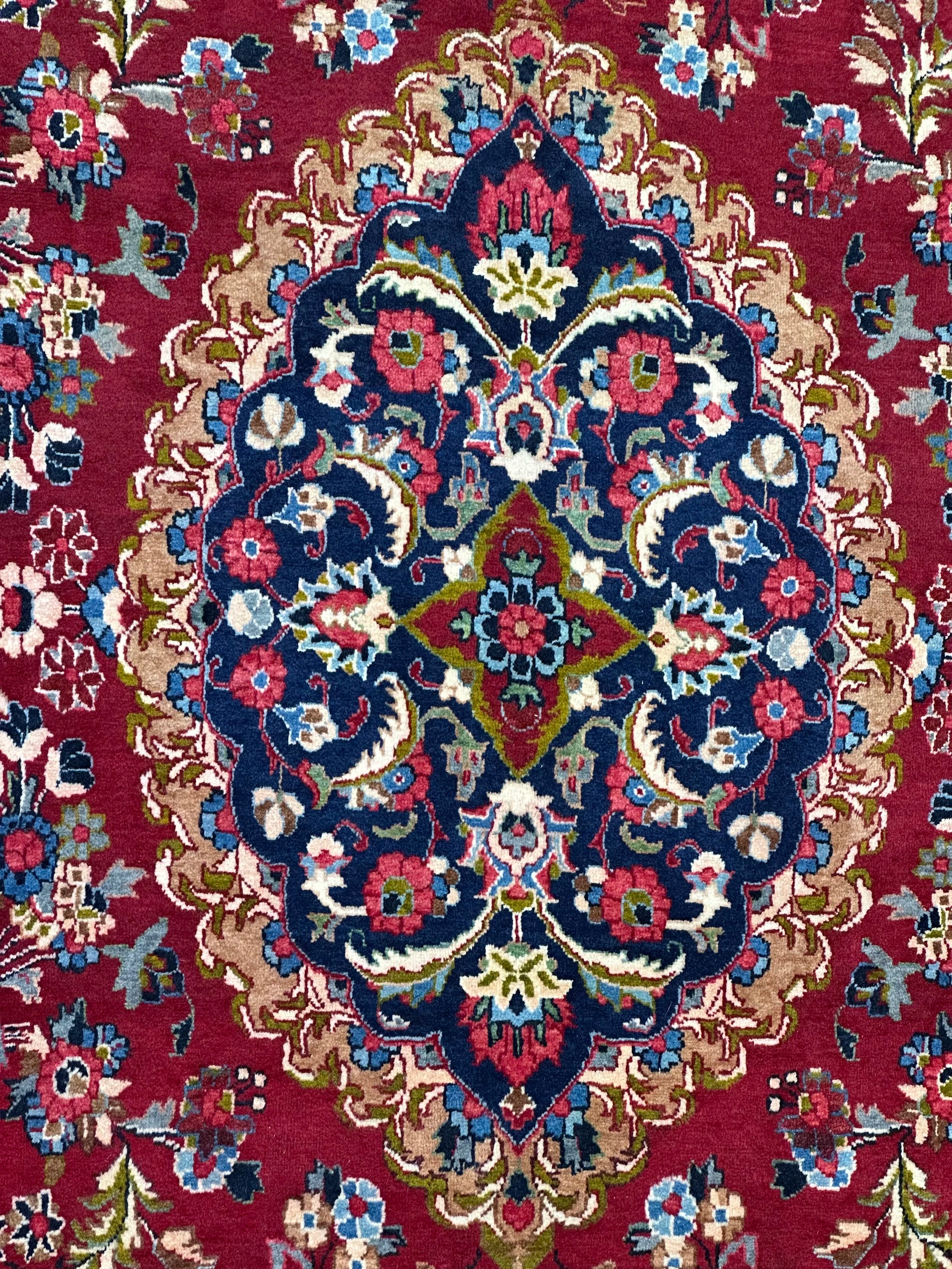Persian Mashed Pure Wool Pile Hand Knotted from Iran