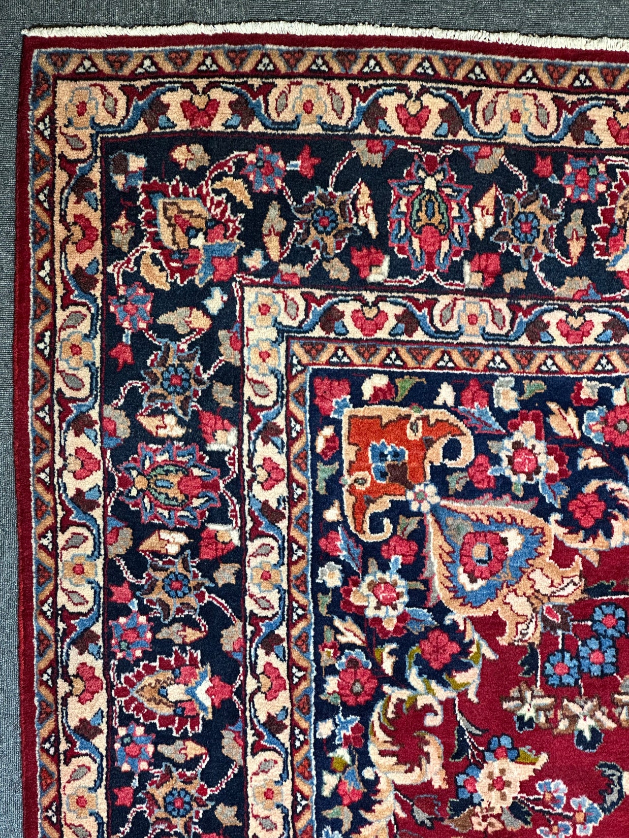 Persian Mashed Pure Wool Pile Hand Knotted from Iran
