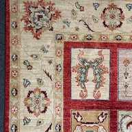 Afghan Chob Rang Garden Design 100% Natural dye Pure wool pile Hand Knotted