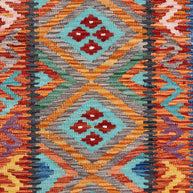 Chobi Kilim Rug - 198 cm x 70 cm