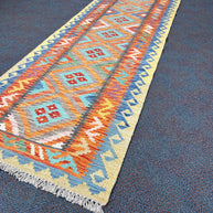 Chobi Kilim Rug - 198 cm x 70 cm