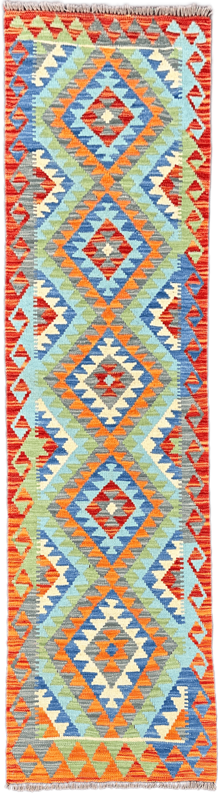 Chobi Kilim Rug - 196 cm x 60 cm
