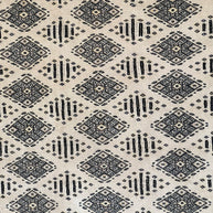 Fine Kashmiri Hand Knotted wool pile with silk highlights