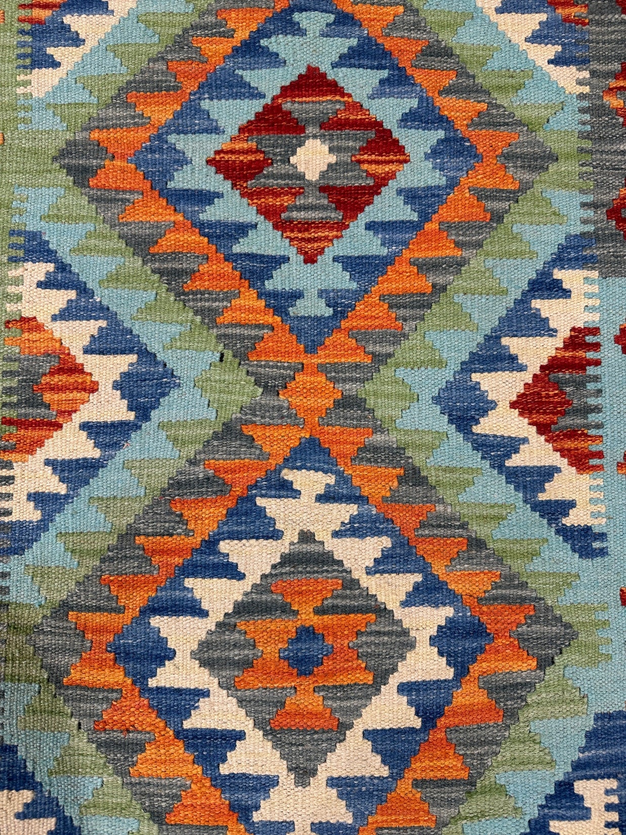 Chobi Kilim Rug - 196 cm x 60 cm