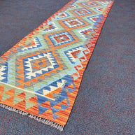 Chobi Kilim Rug - 196 cm x 60 cm