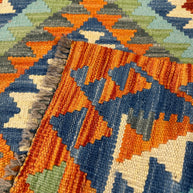 Chobi Kilim Rug - 196 cm x 60 cm