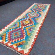 Chobi Kilim Rug - 209 cm x 68 cm