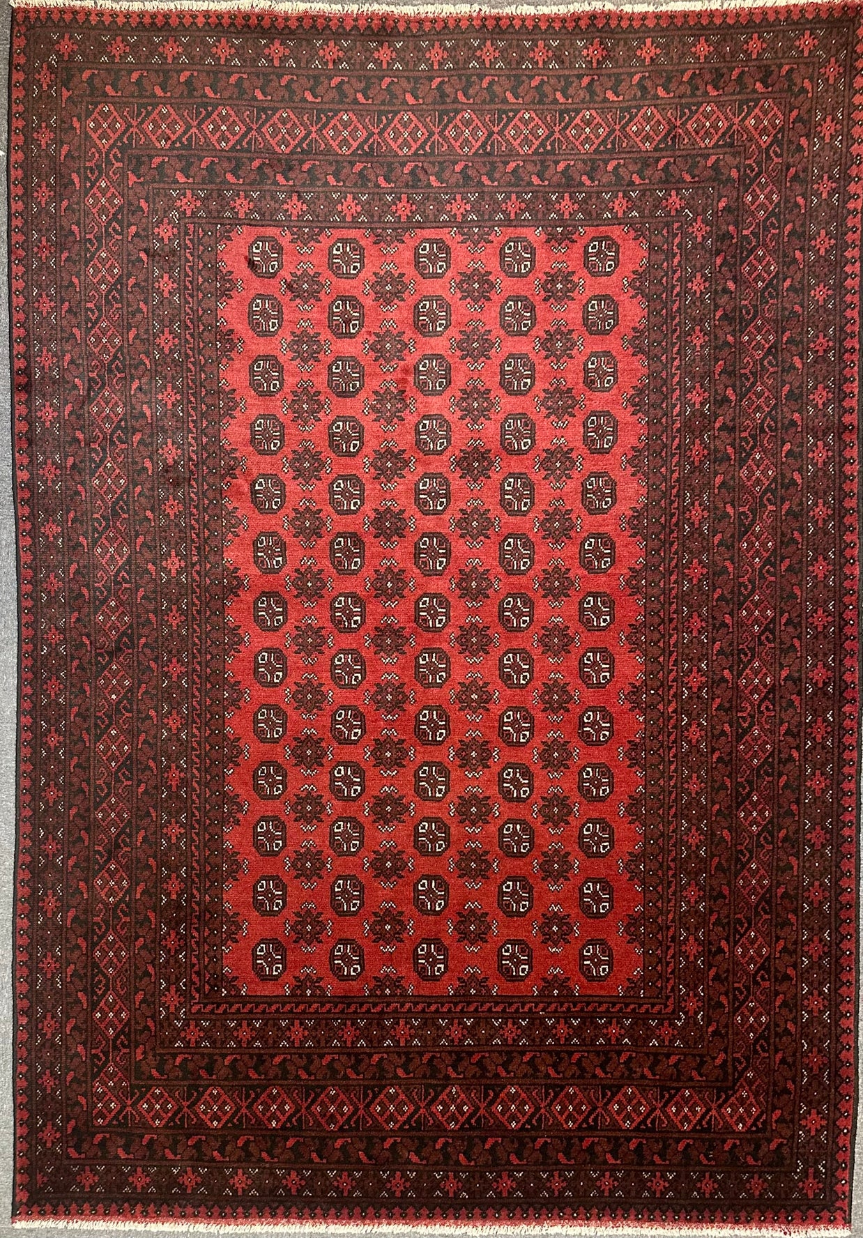 Tribal Turokman Pure Wool pile Hand Knotted From Afghanistan