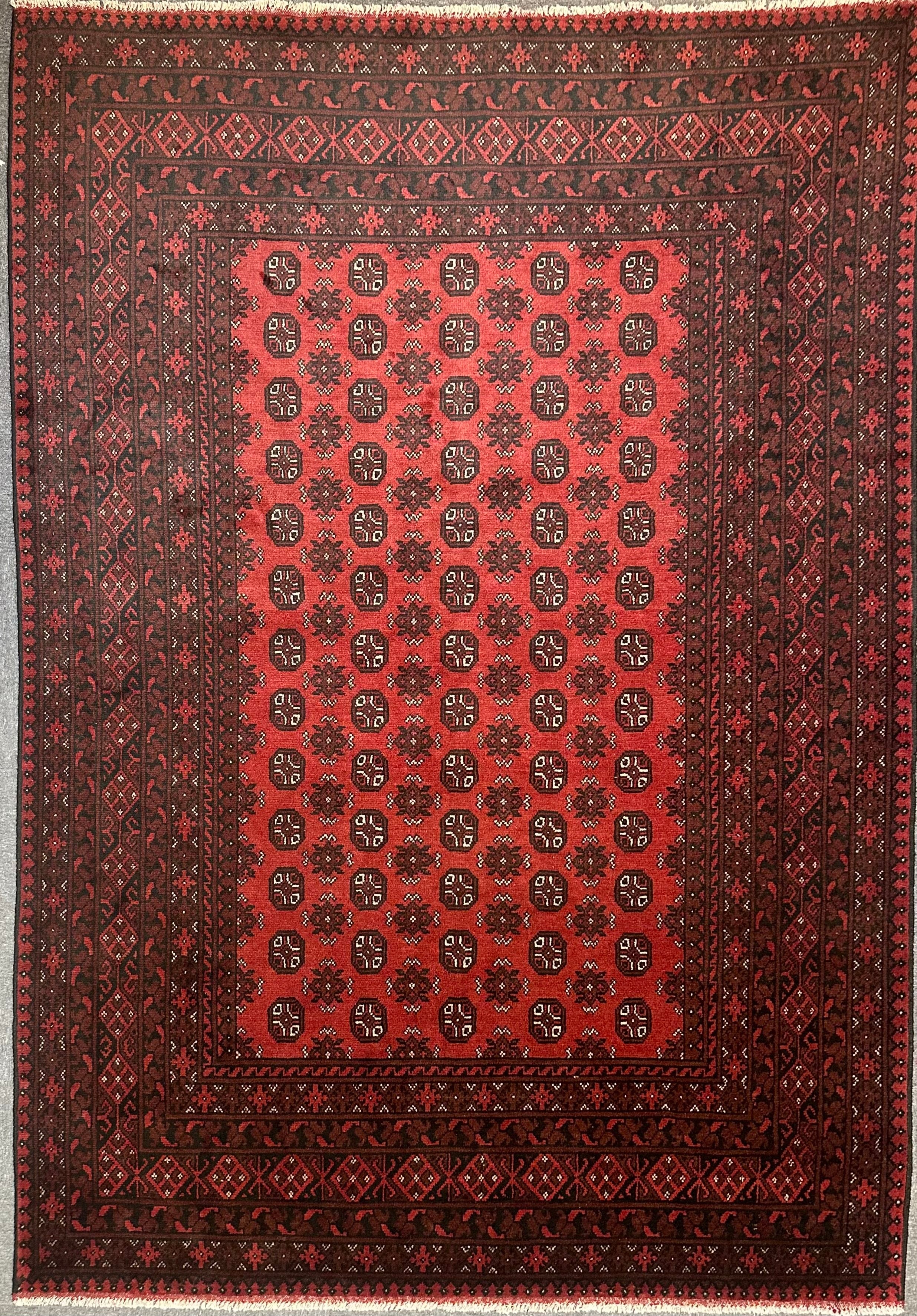 Tribal Turokman Pure Wool pile Hand Knotted From Afghanistan