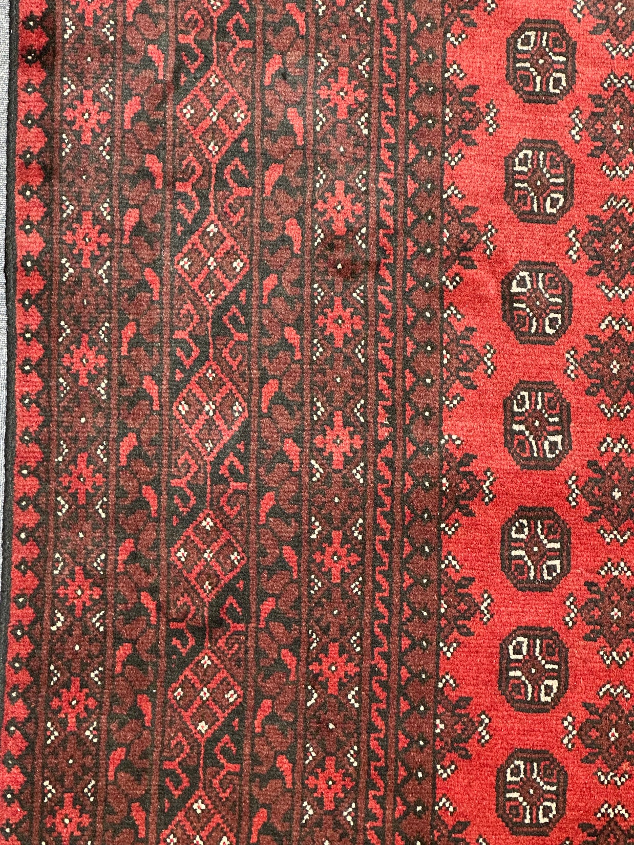 Tribal Turokman Pure Wool pile Hand Knotted From Afghanistan
