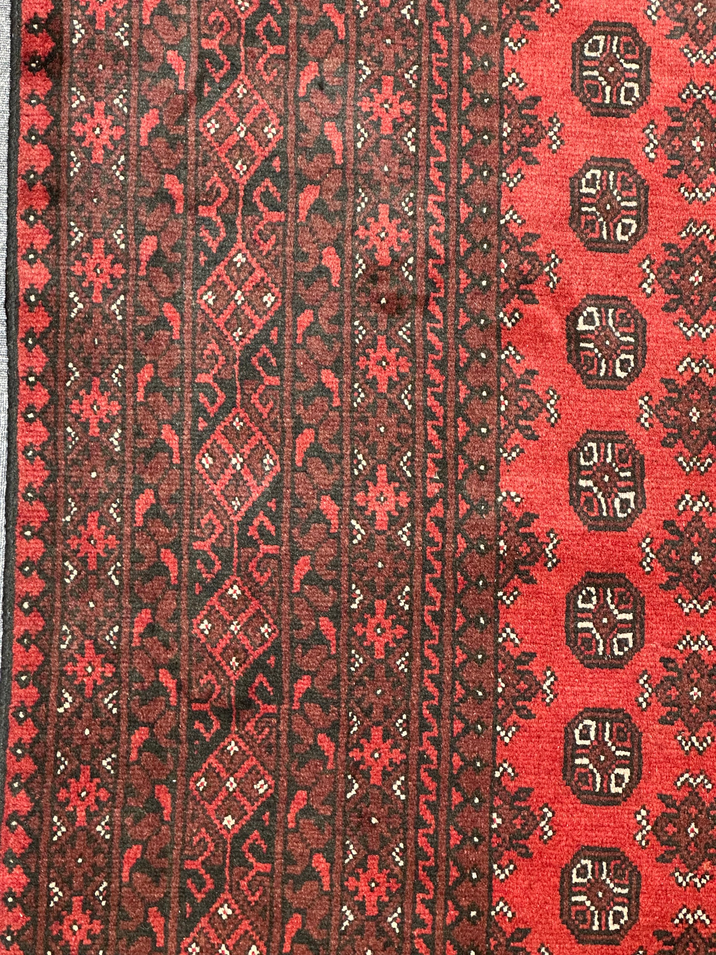 Tribal Turokman Pure Wool pile Hand Knotted From Afghanistan