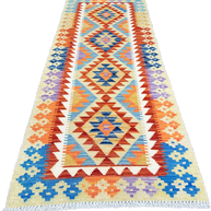 Chobi Kilim Rug - 190 cm x 69 cm
