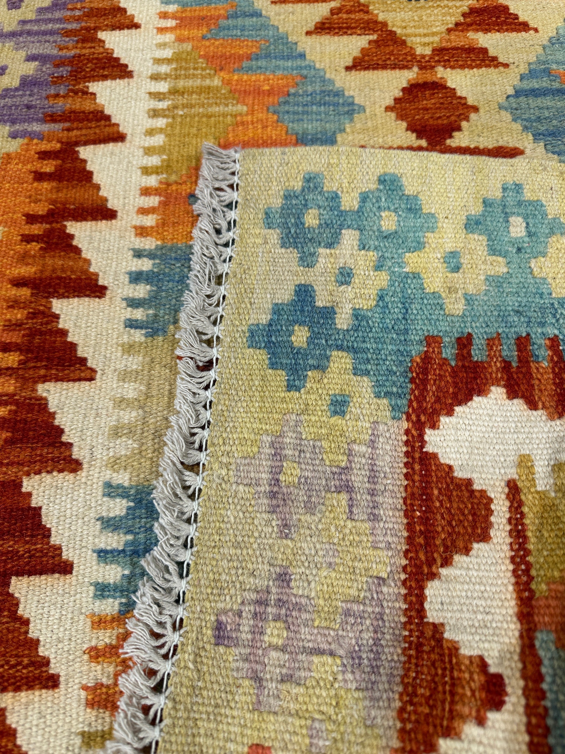 Chobi Kilim Rug - 190 cm x 69 cm